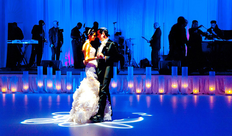 Dancing Bride and Groom